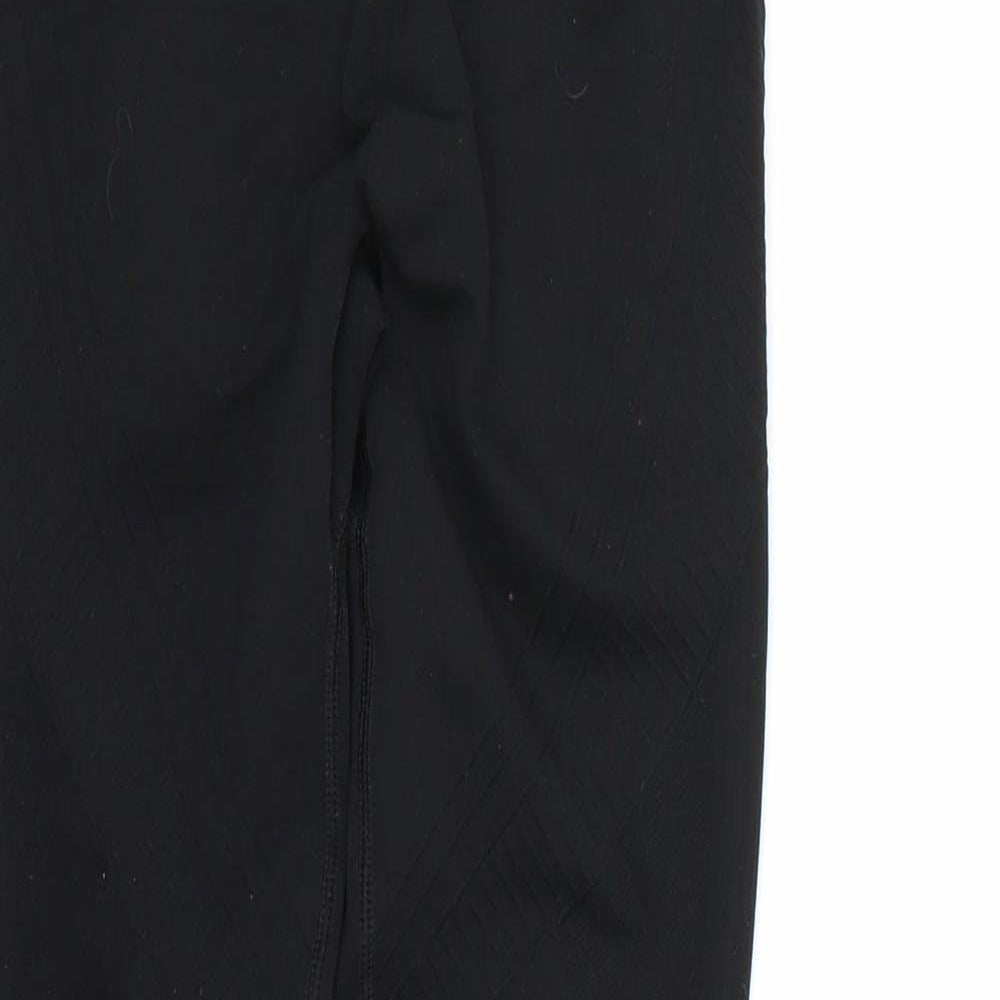 USA Pro Womens Black   Compression Leggings Size 8 L24 in
