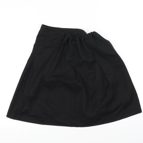 Preworn Girls Black   A-Line Skirt Size 11-12 Years