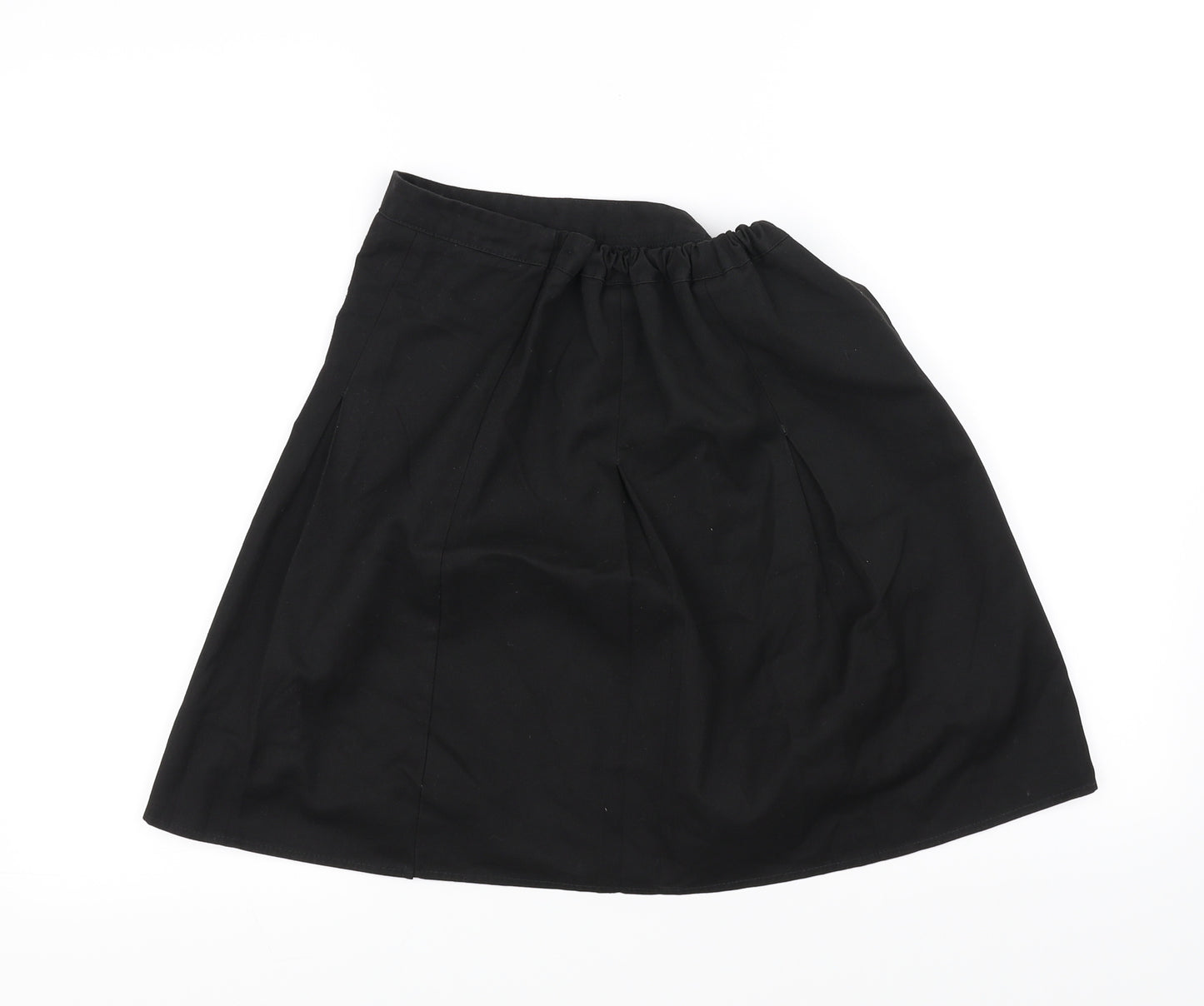 Preworn Girls Black   A-Line Skirt Size 11-12 Years