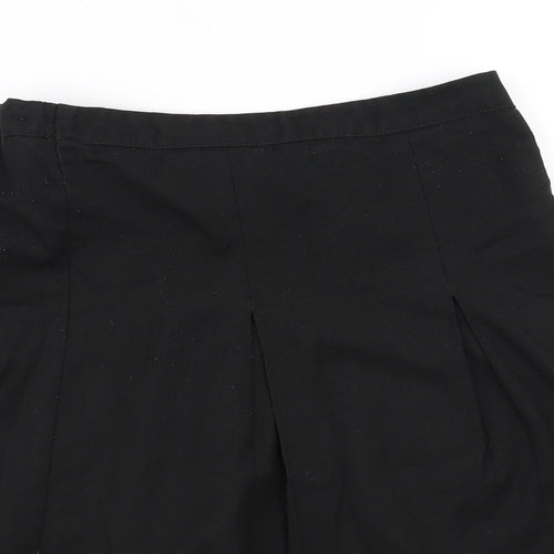 Preworn Girls Black   A-Line Skirt Size 11-12 Years