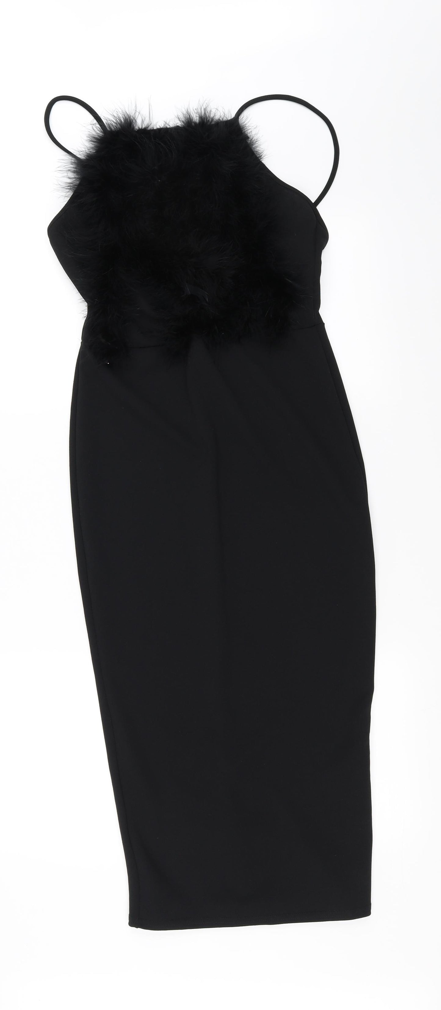 PRETTYLITTLETHING Womens Black   Pencil Dress  Size 10