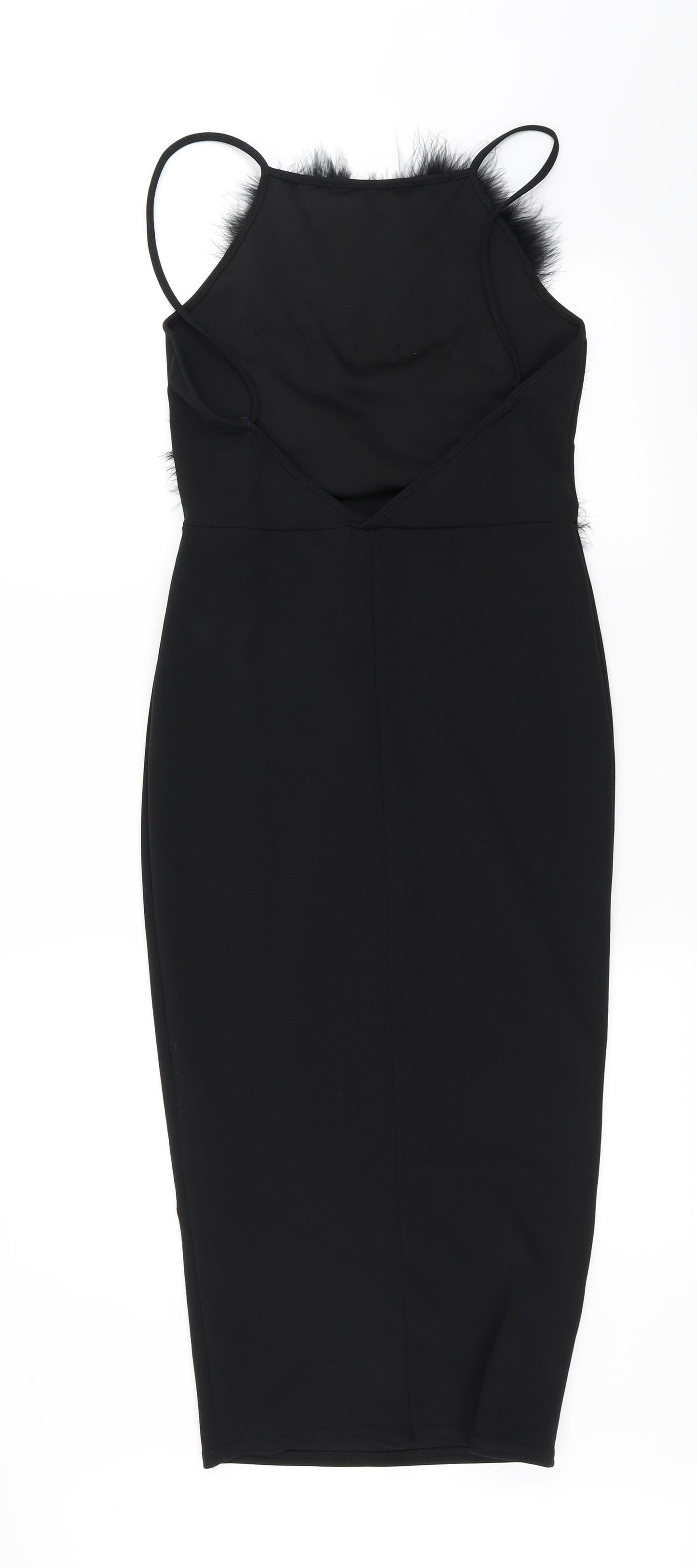 PRETTYLITTLETHING Womens Black   Pencil Dress  Size 10