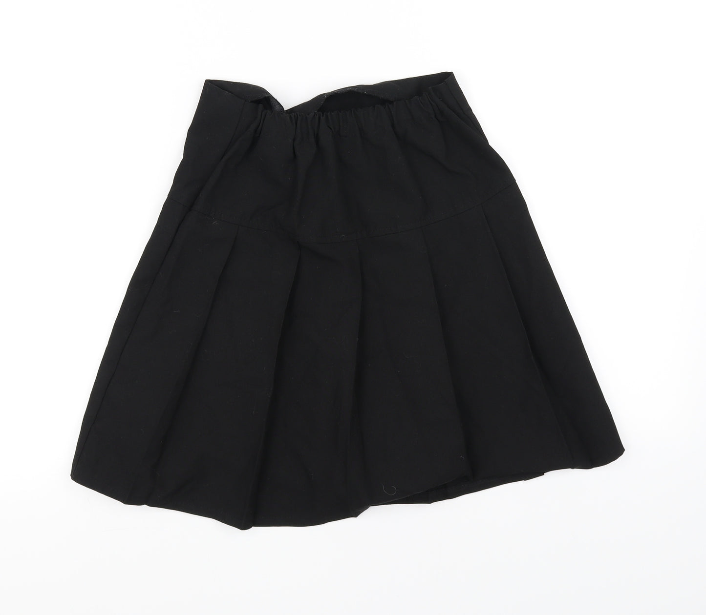 Marks and Spencer Girls Black   Pleated Skirt Size 10-11 Years