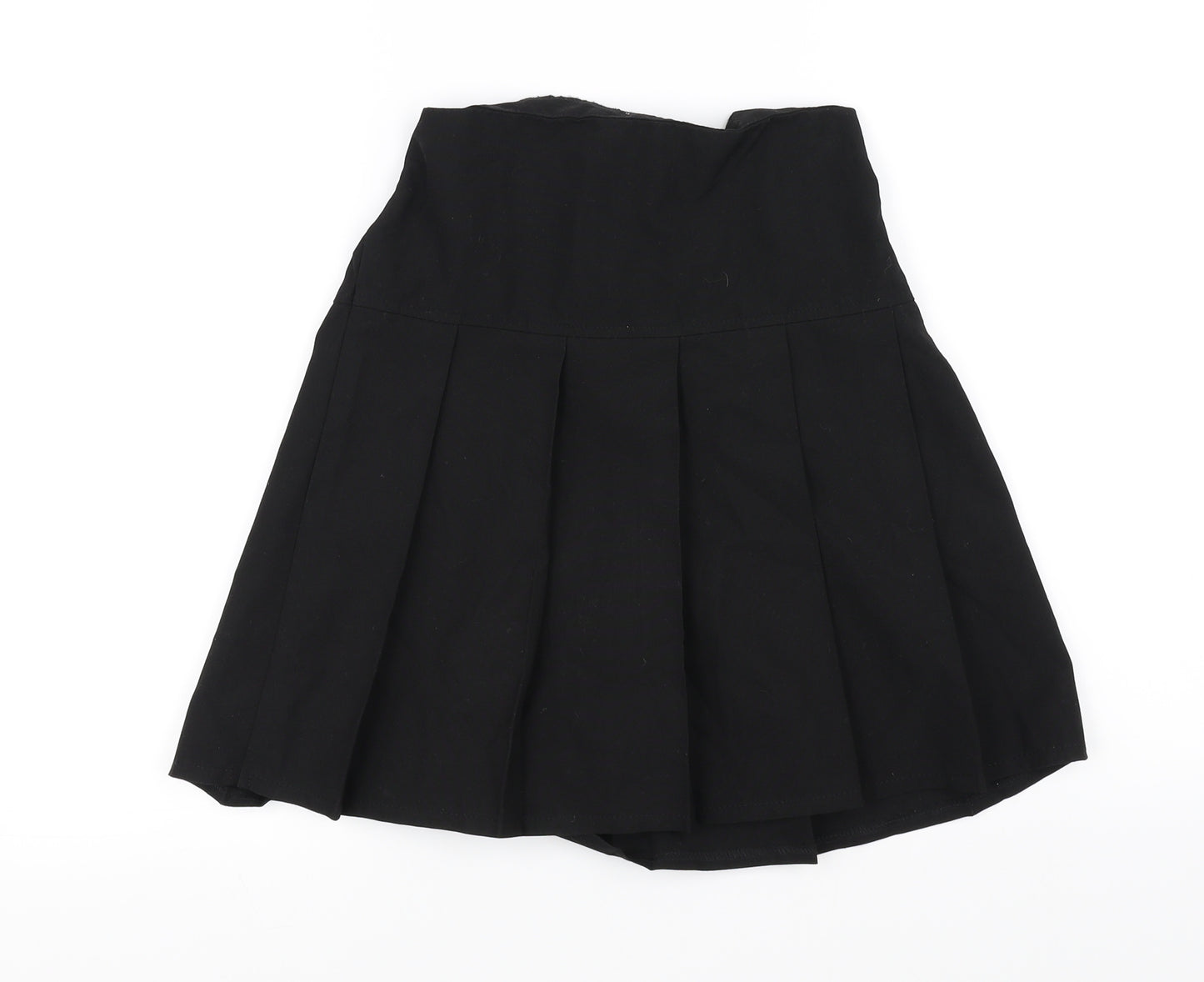 Marks and Spencer Girls Black   Pleated Skirt Size 10-11 Years