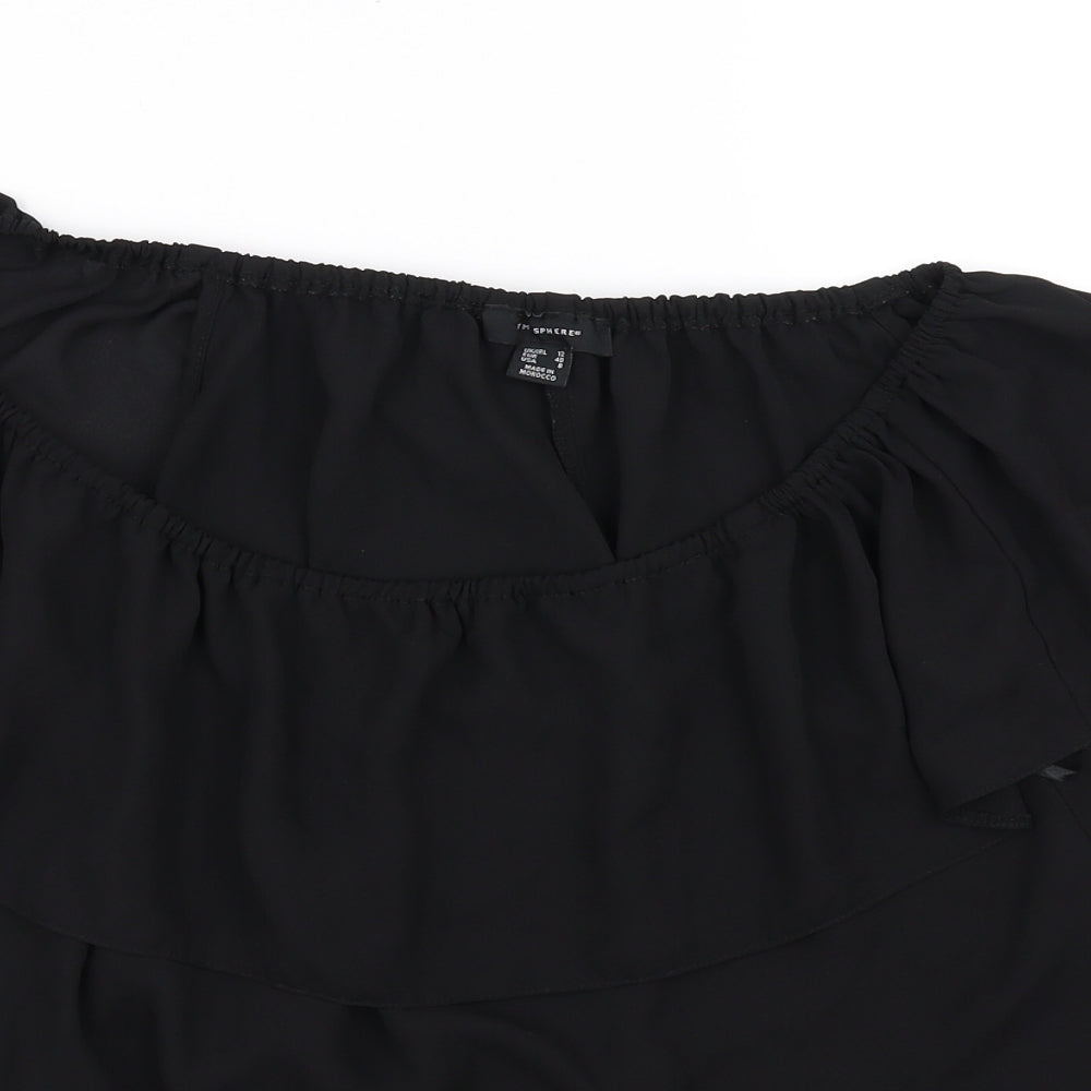 Atmosphere Womens Black   Basic T-Shirt Size 12
