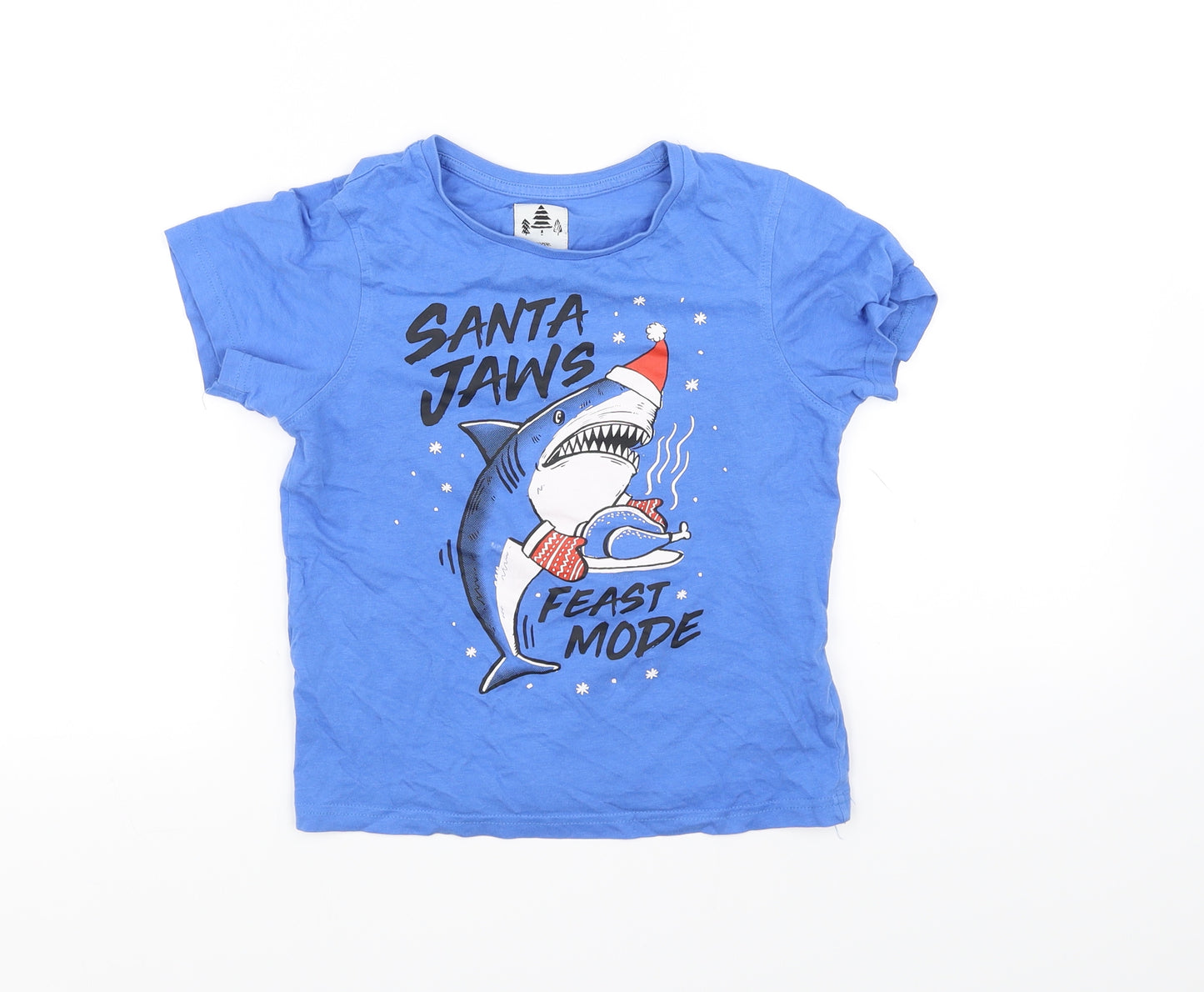 George Boys Blue   Basic T-Shirt Size 6-7 Years