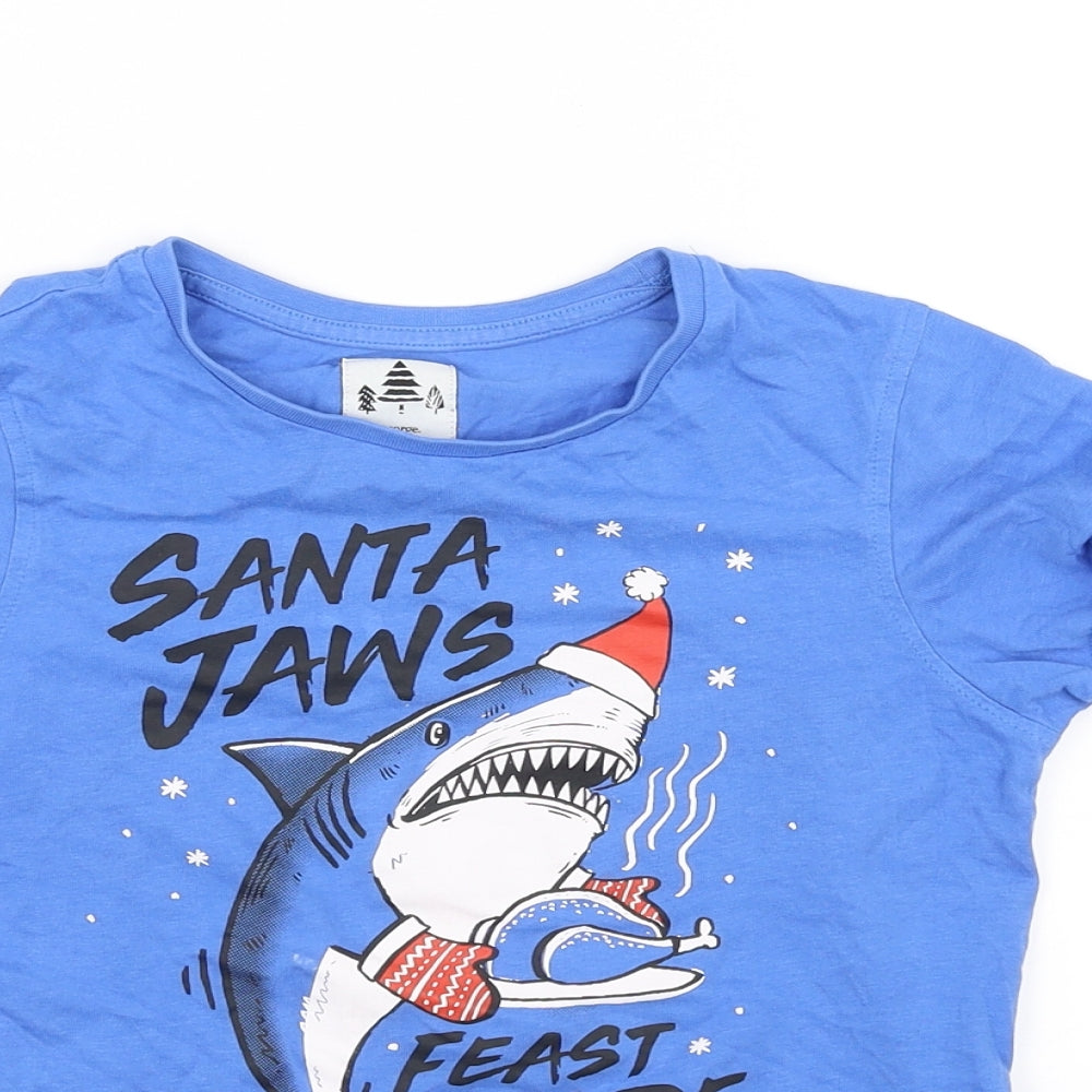 George Boys Blue   Basic T-Shirt Size 6-7 Years
