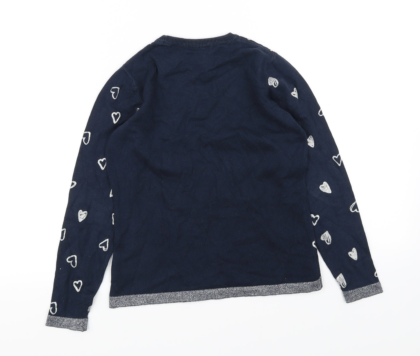 George Girls Blue   Pullover Jumper Size 8-9 Years