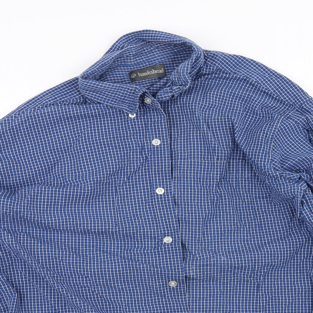 Hawkshead Mens Blue    Dress Shirt Size XL