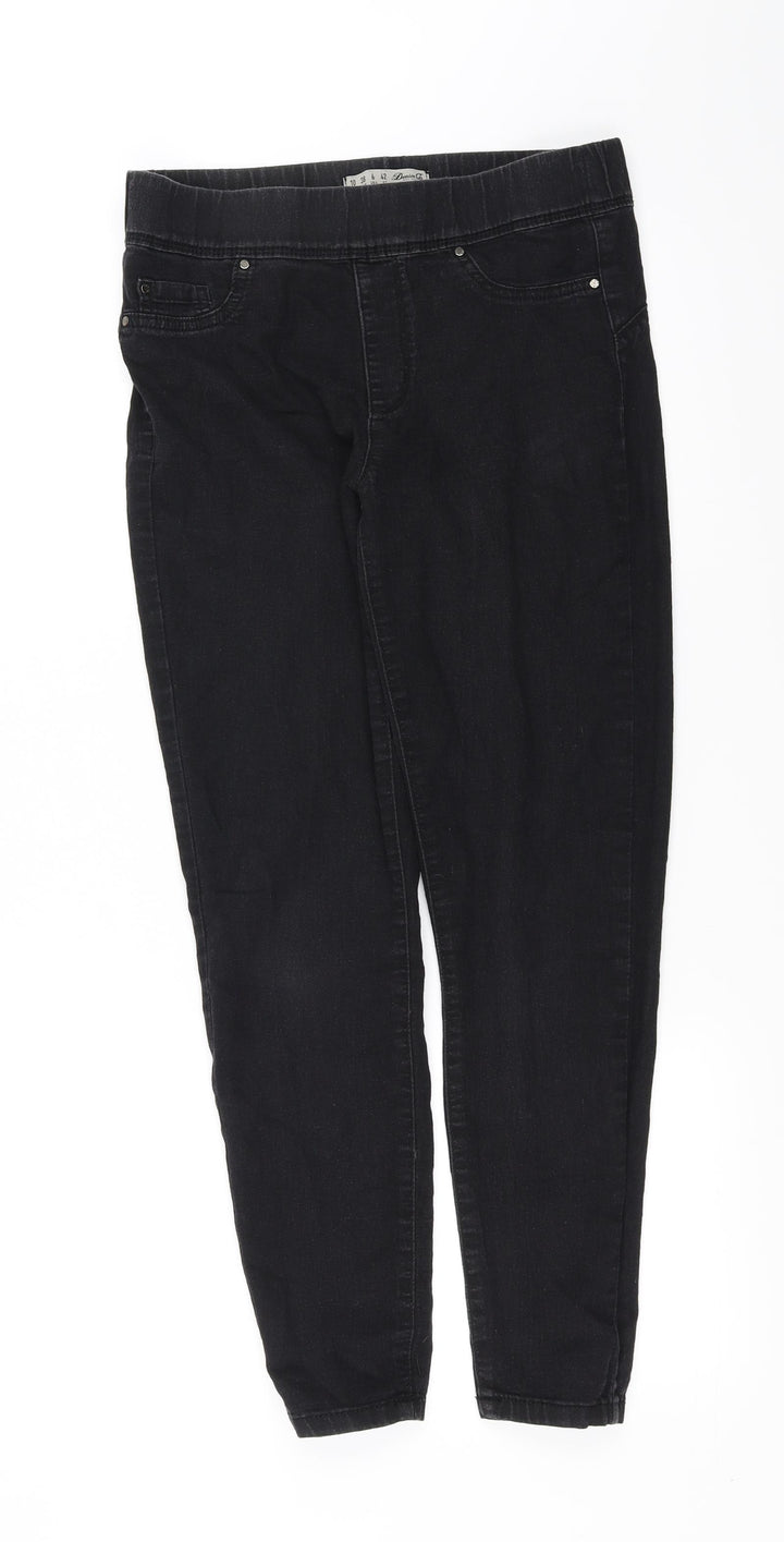 denimco Womens Black   Skinny Jeans Size 10 L25 in
