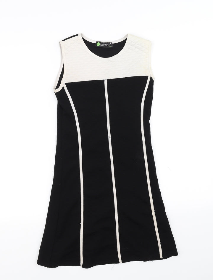 Lotmart Girls Black   Pencil Dress  Size M