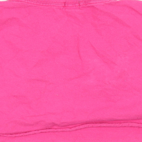 River Island Girls Pink   Cropped T-Shirt Size 5-6 Years