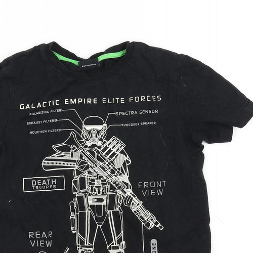 Starwars Boys Black   Basic T-Shirt Size 8-9 Years