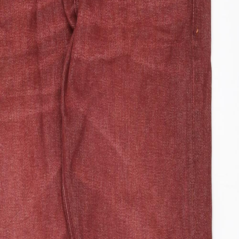 Superdry Mens Red   Straight Jeans Size 30 L30 in