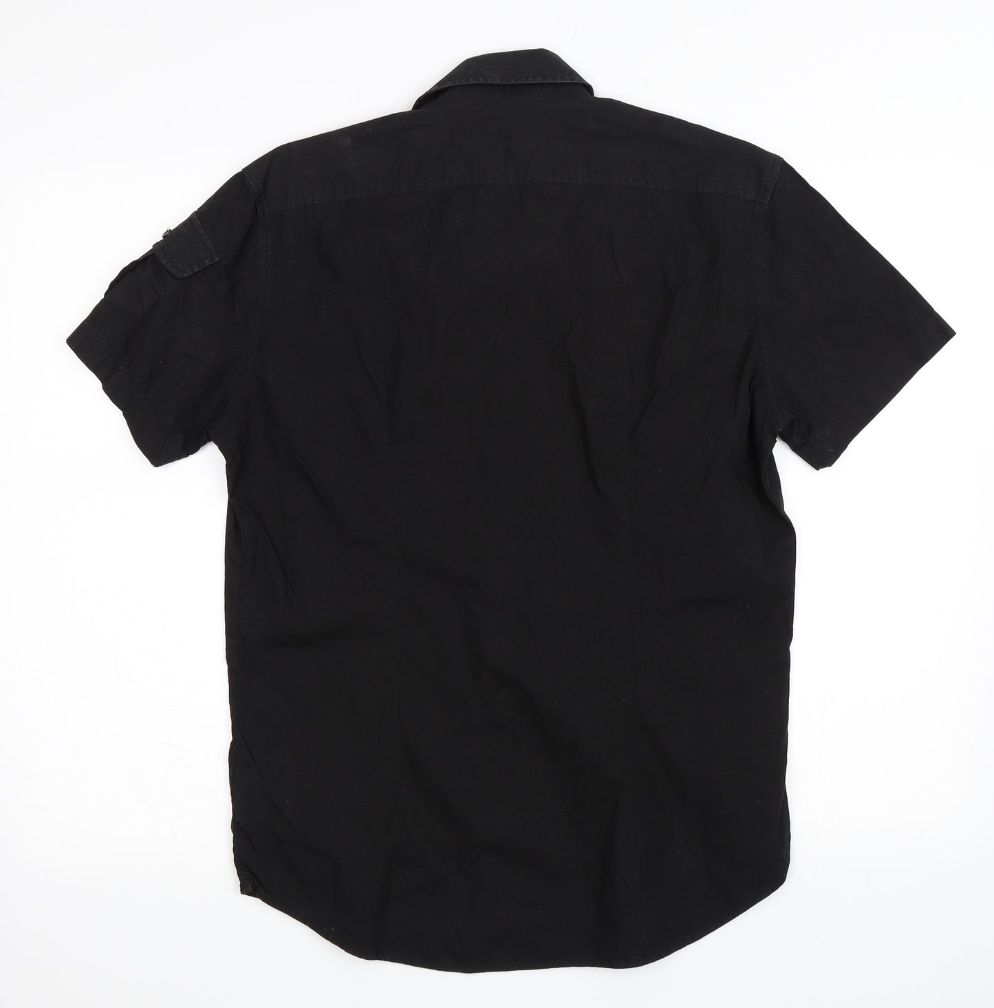 Guide London Mens Black    Button-Up Size M