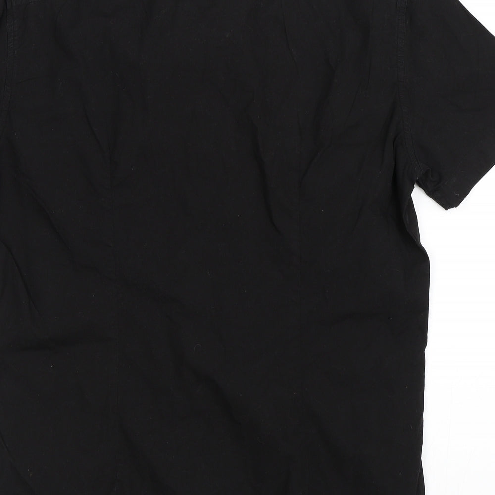 Guide London Mens Black    Button-Up Size M