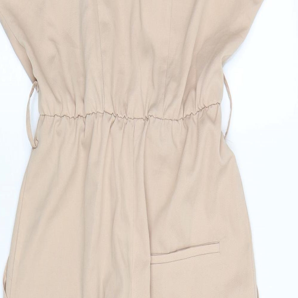 Vera & Lucy Womens Beige   Jumpsuit One-Piece Size S