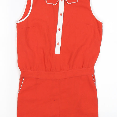 Marks and Spencer Girls Red   Playsuit One-Piece Size 9-10 Years