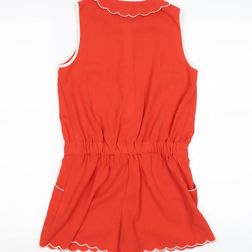 Marks and Spencer Girls Red   Playsuit One-Piece Size 9-10 Years