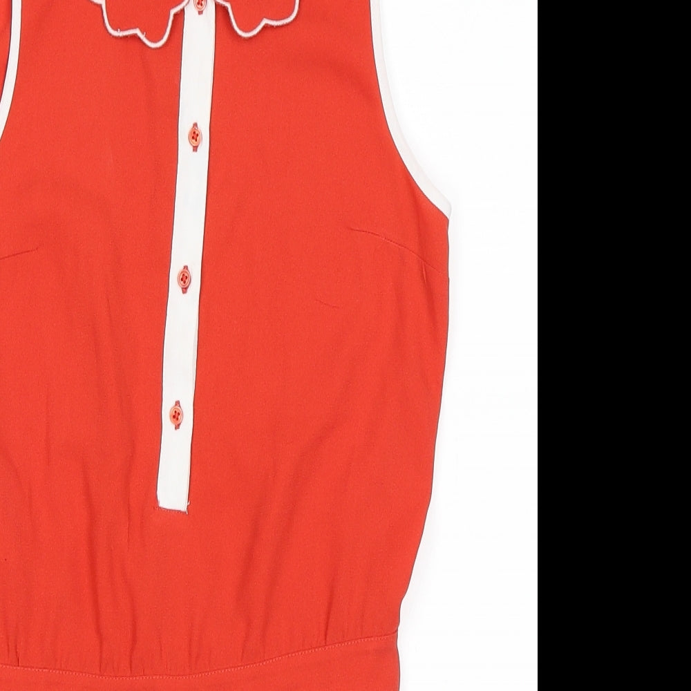 Marks and Spencer Girls Red   Playsuit One-Piece Size 9-10 Years