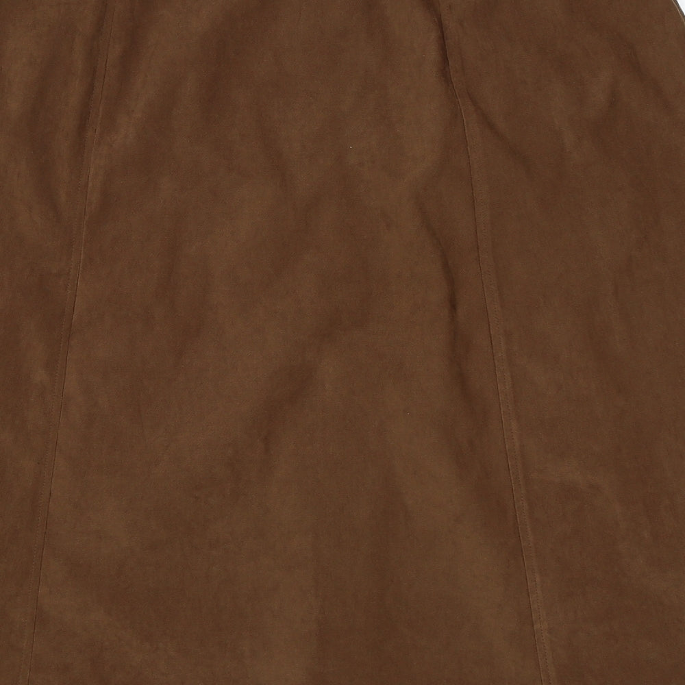 Les Impeccables Womens Brown   Pleated Skirt Size 20