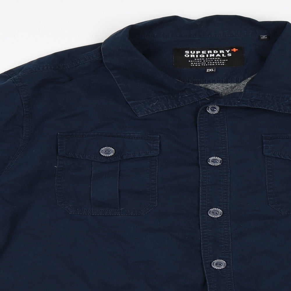 Superdry Mens Blue   Jacket  Size 2XL