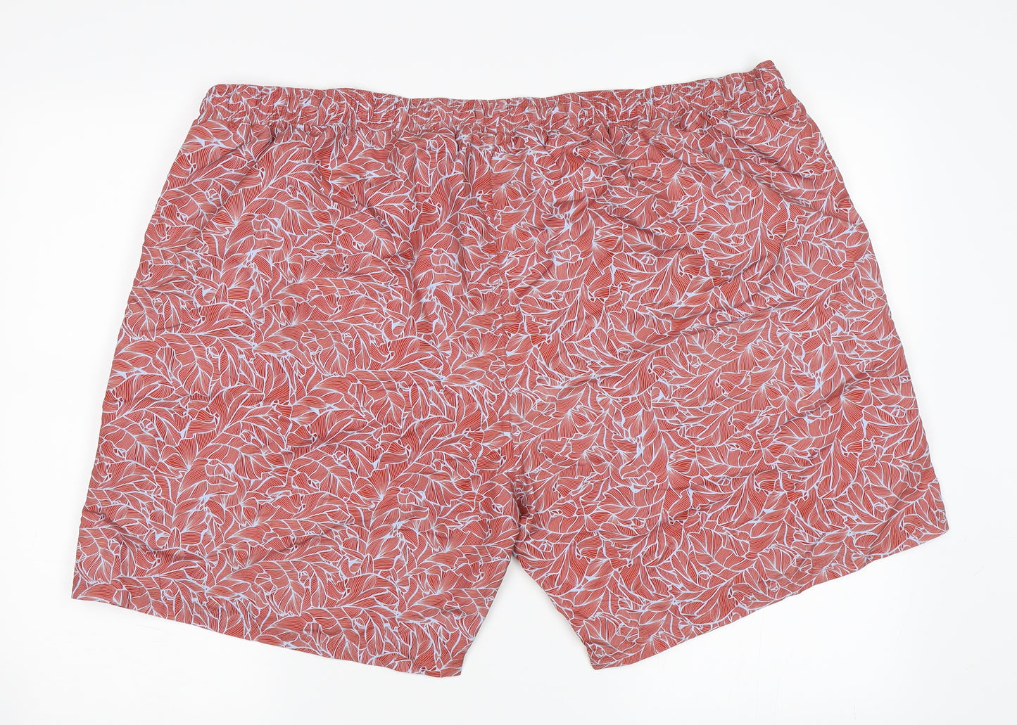 Capsule Mens Red Floral  Sweat Shorts Size 46 in - Swim Shorts