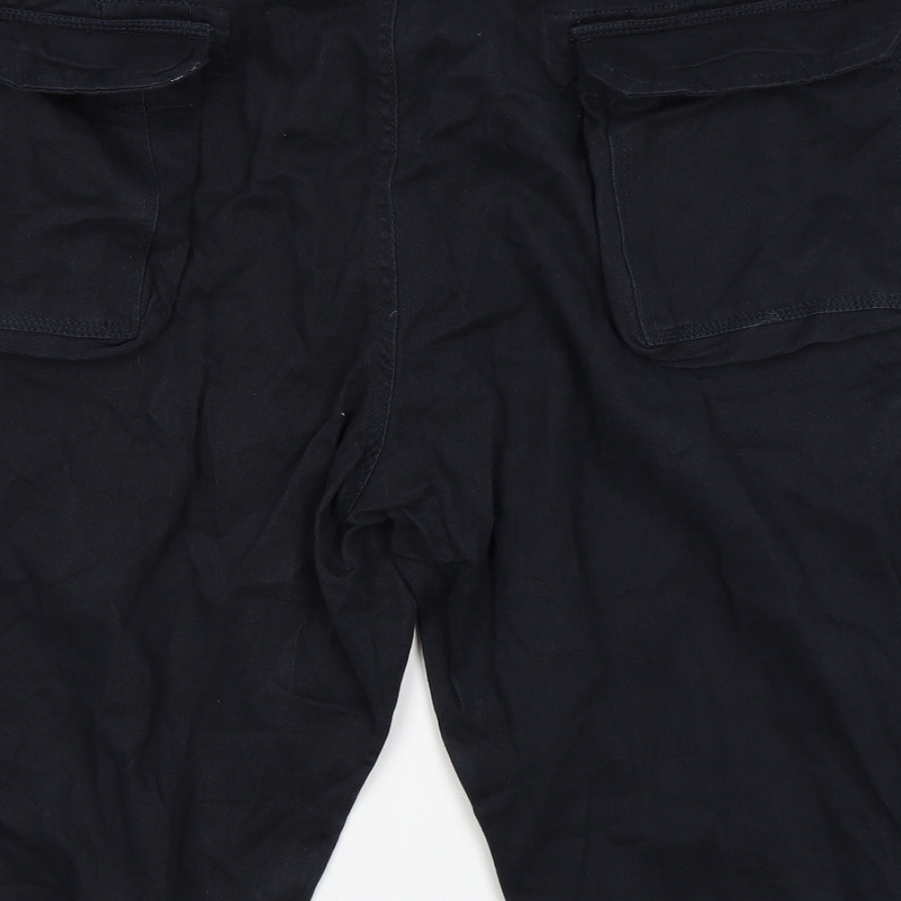 Williams & Brown Mens Blue   Cargo Shorts Size 48 in