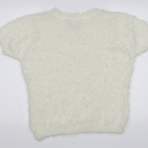 Originals Knitwear Womens White   Pullover Jumper Size L