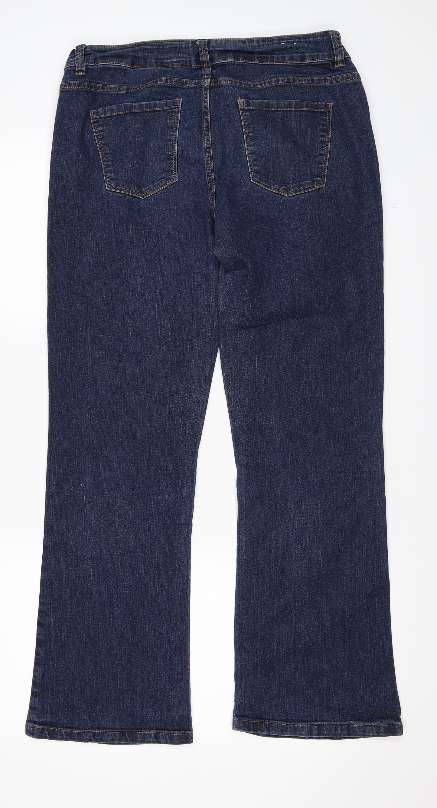 Yes Yes Womens Blue   Bootcut Jeans Size 14 L28 in