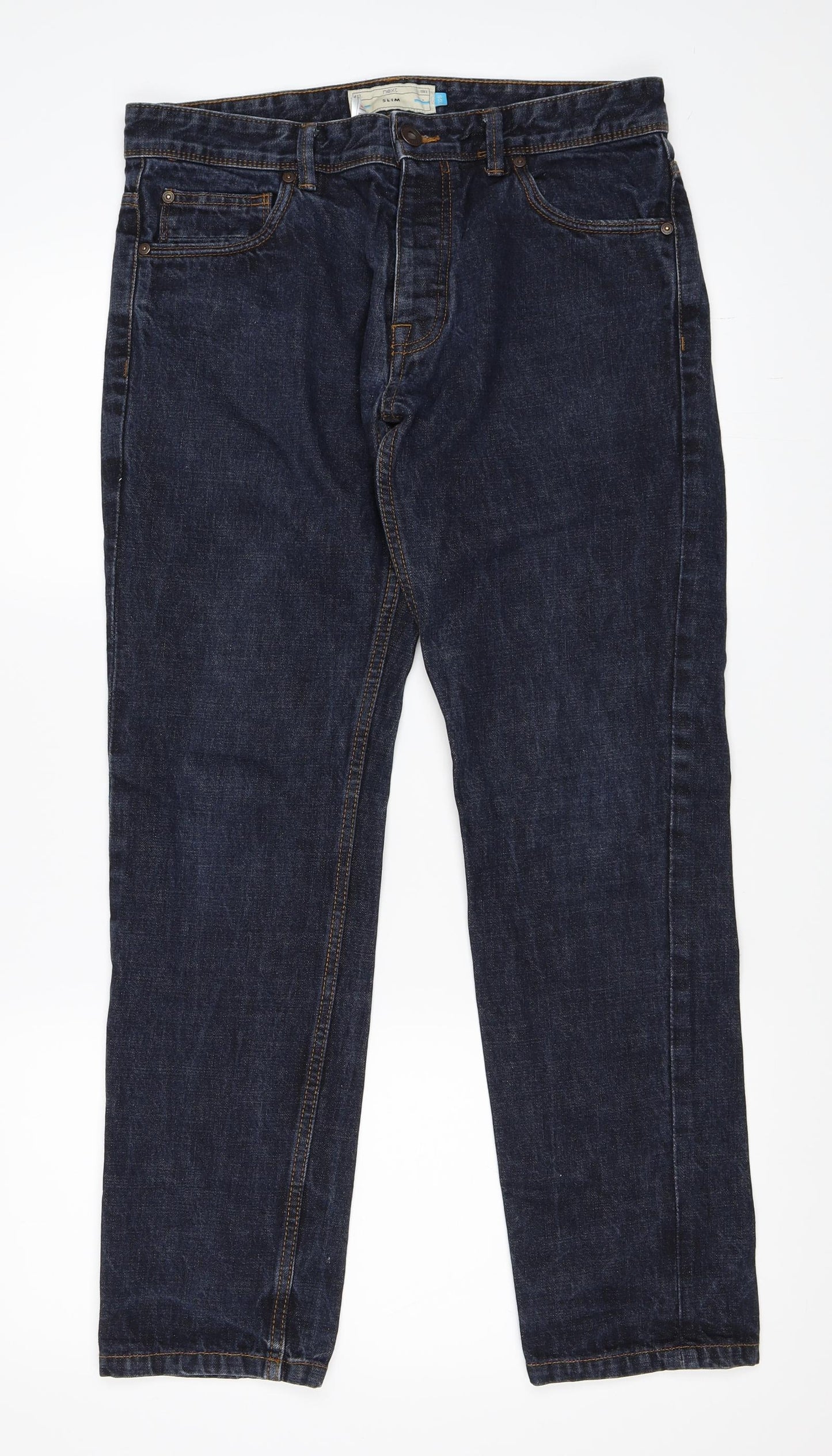NEXT Mens Blue   Straight Jeans Size 32 in L28 in