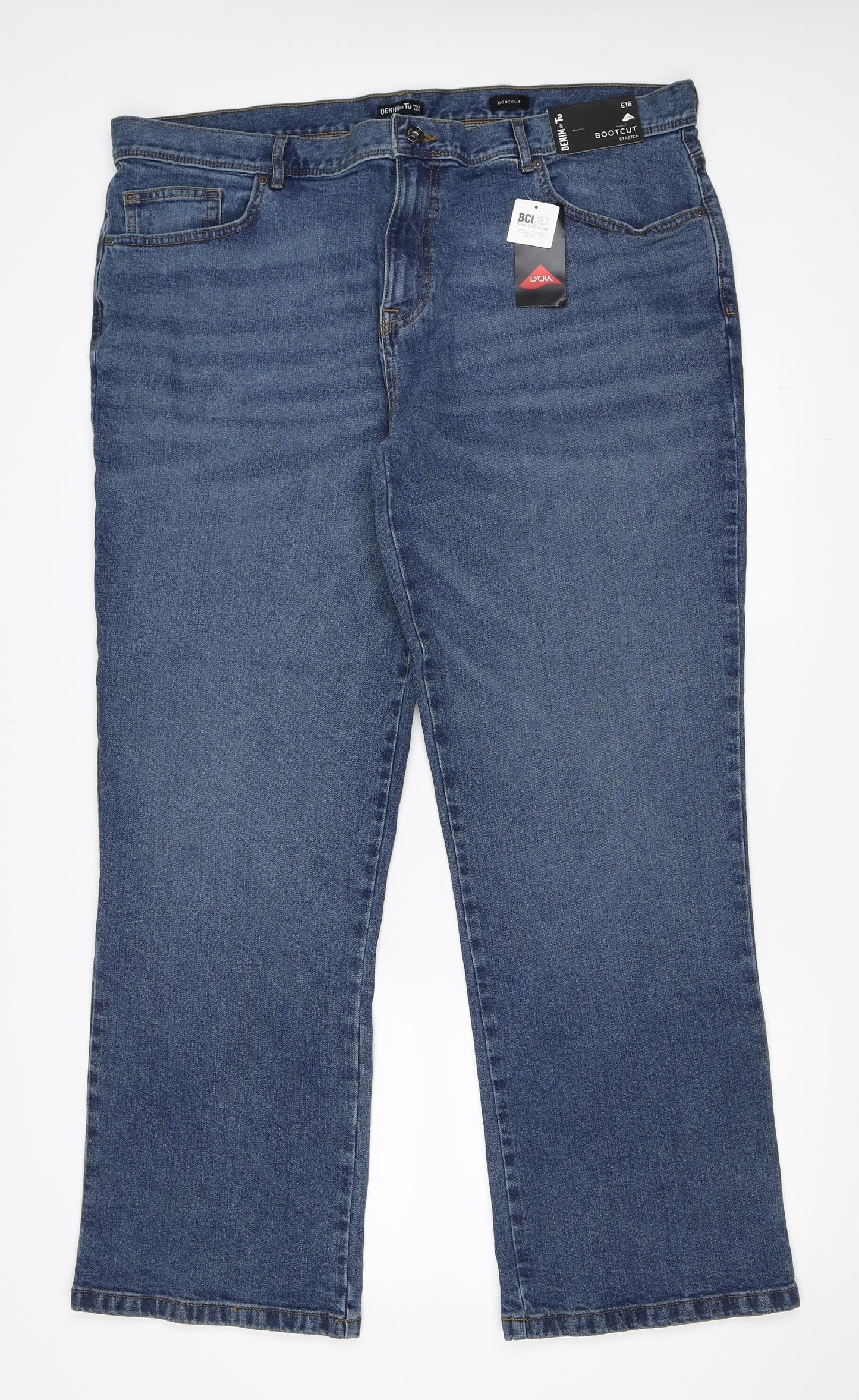 TU Mens Blue   Bootcut Jeans Size 42 in L32 in