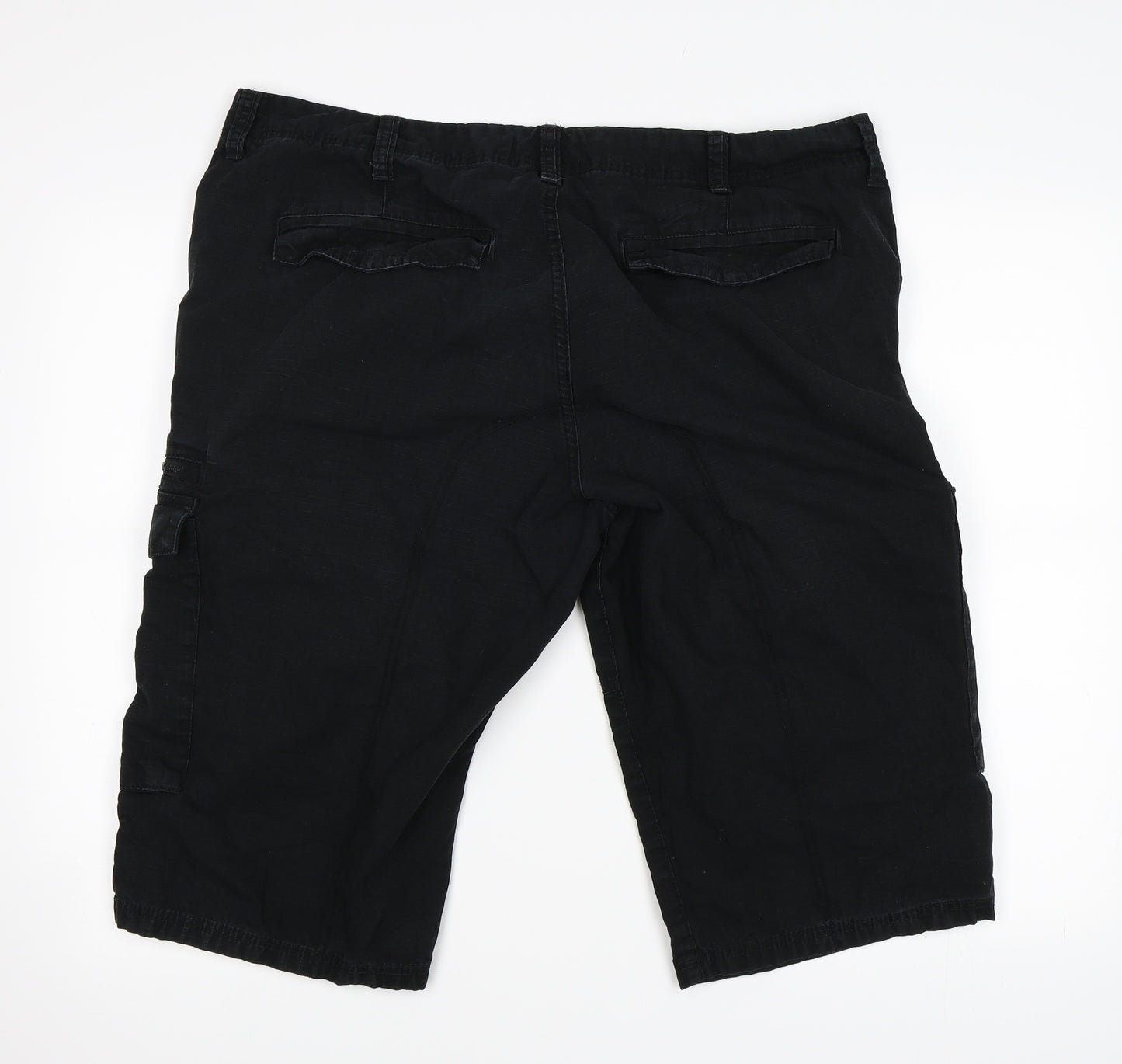 F&F Mens Black   Cargo Shorts Size 40