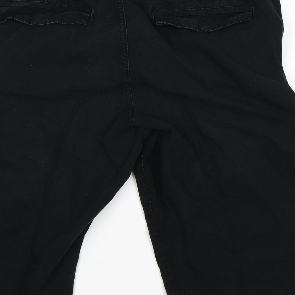F&F Mens Black   Cargo Shorts Size 40