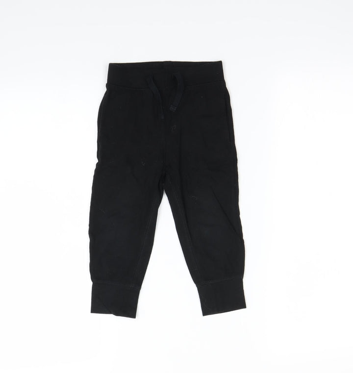 Gap Boys Black Jogger Trousers Size 2 Years
