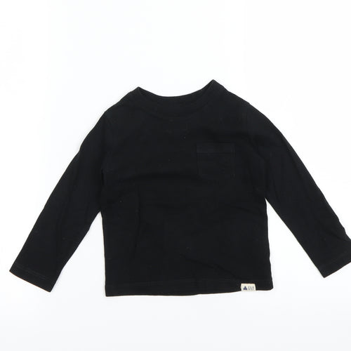 Gap Girls Black   Basic T-Shirt Size 2 Years