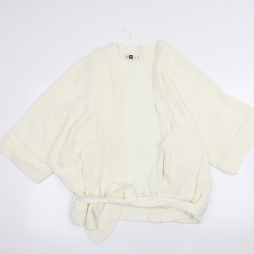 sixth Avenue Womens Ivory   Cardigan Jumper Size 2XL