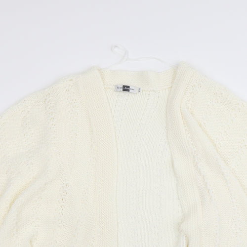 sixth Avenue Womens Ivory   Cardigan Jumper Size 2XL