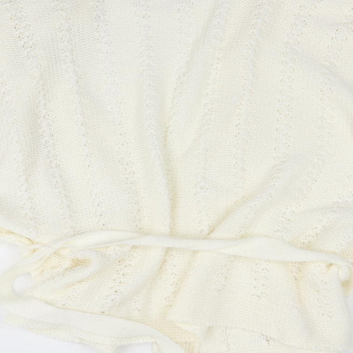 sixth Avenue Womens Ivory   Cardigan Jumper Size 2XL