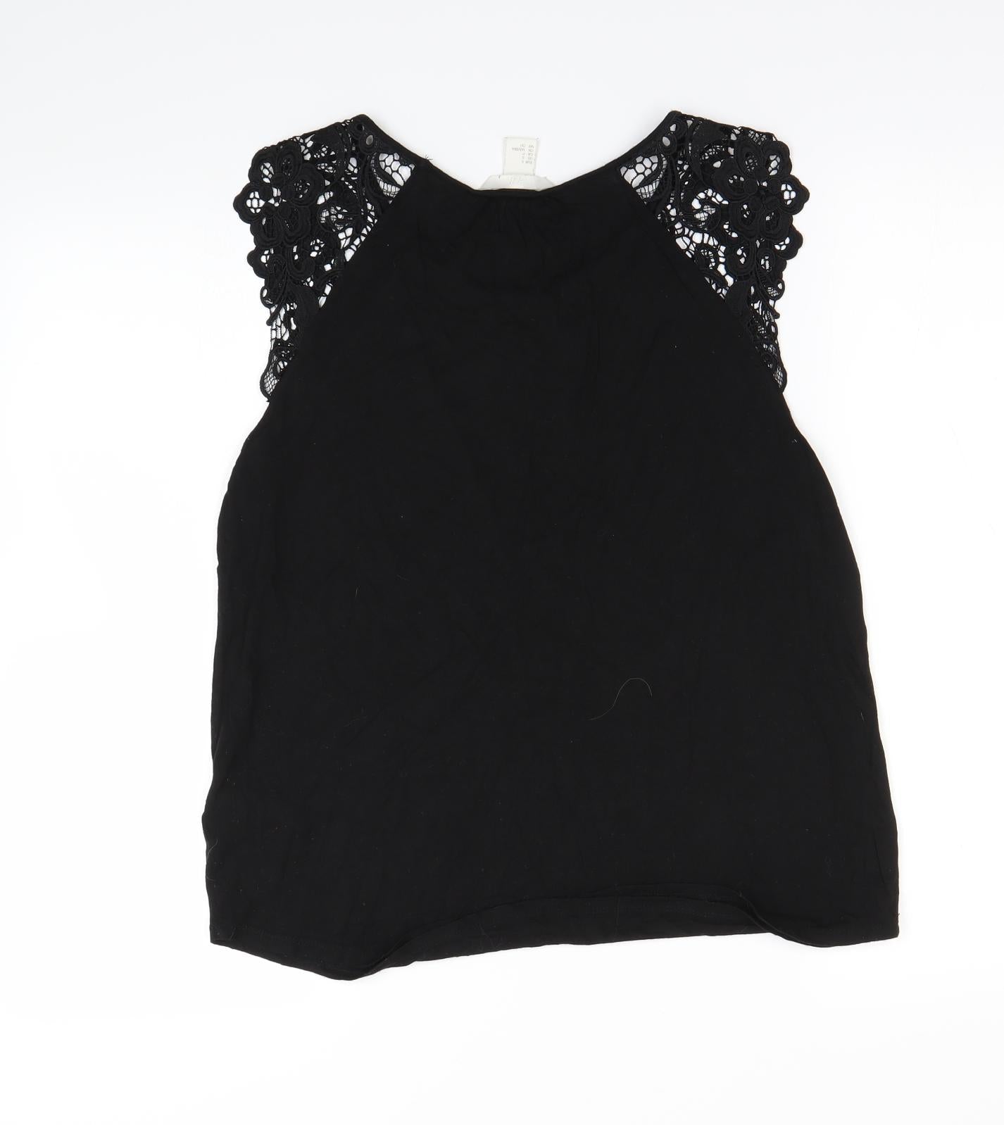 H&M Womens Black   Basic Tank Size S