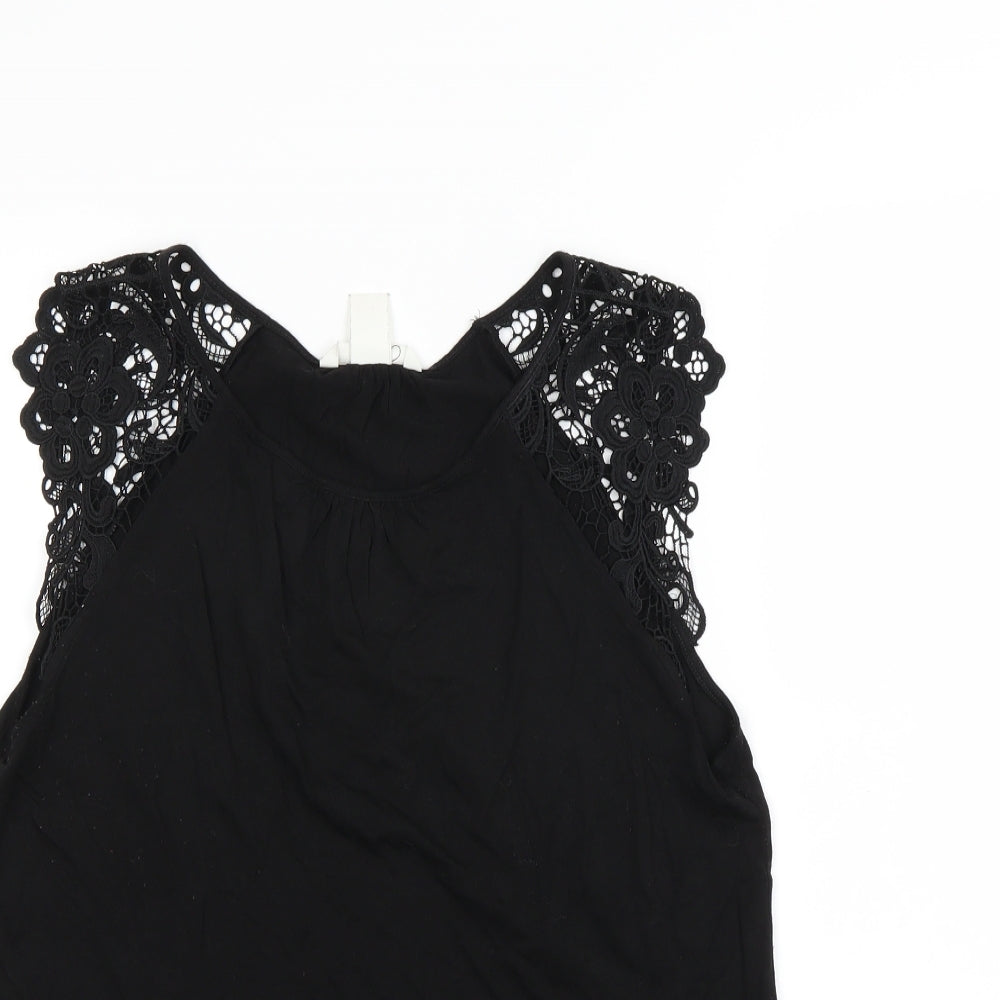 H&M Womens Black   Basic Tank Size S