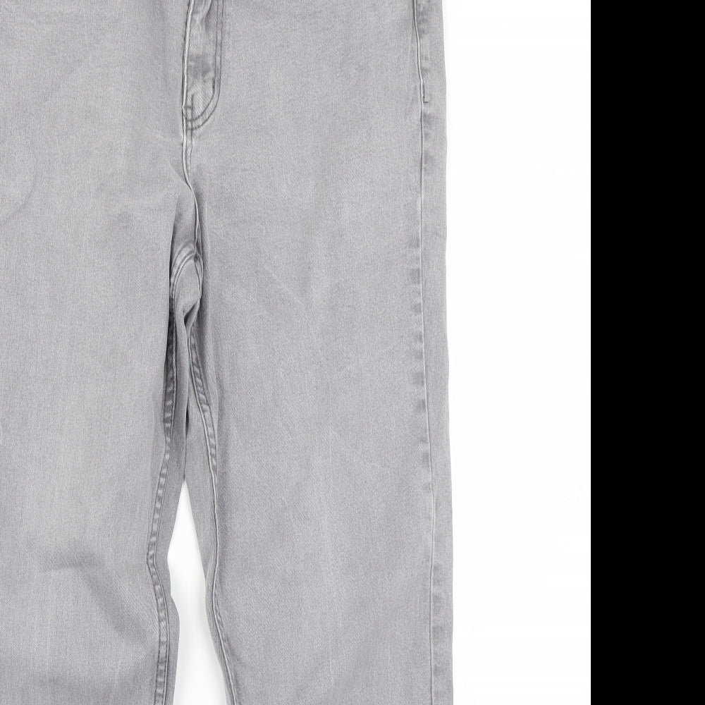 Cotton Traders Womens Grey   Straight Jeans Size 18 L29 in