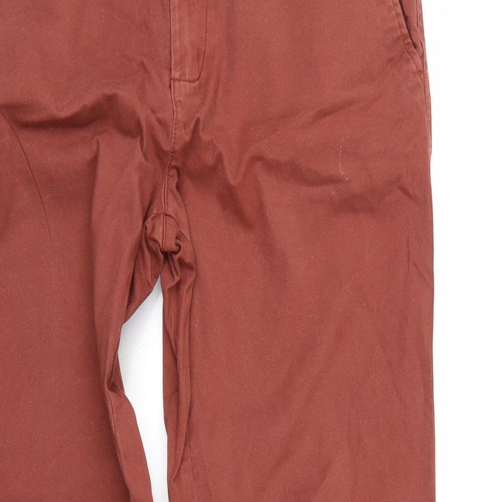 George Mens Orange   Straight Jeans Size S L30 in
