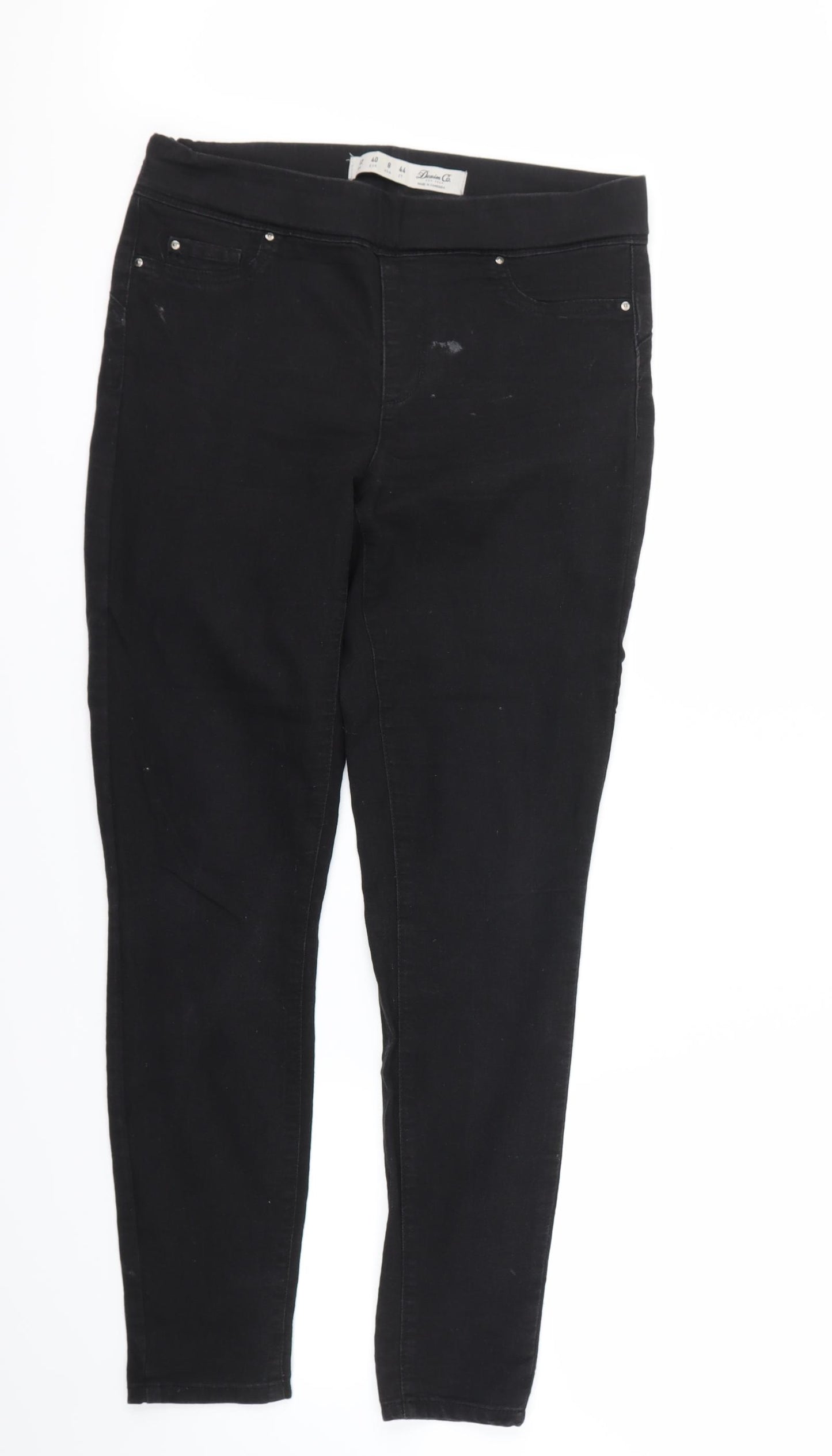 Denim & Co. Womens Black   Skinny Jeans Size 12 L27.5 in