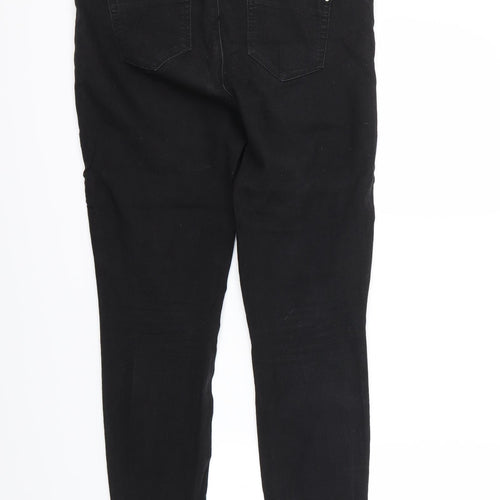 Denim & Co. Womens Black   Skinny Jeans Size 12 L27.5 in