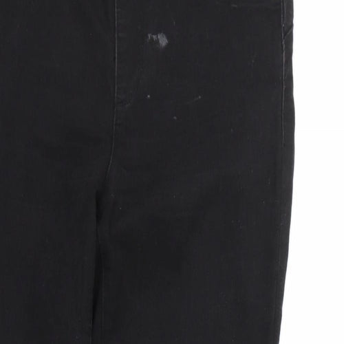 Denim & Co. Womens Black   Skinny Jeans Size 12 L27.5 in