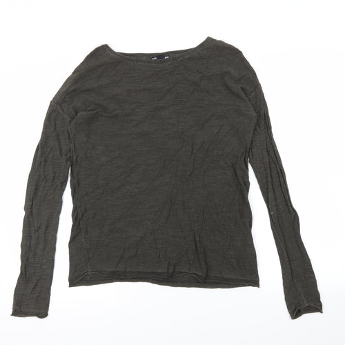 H&M Womens Green   Pullover Sweatshirt Size XS