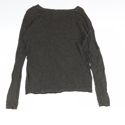 H&M Womens Green   Pullover Sweatshirt Size XS