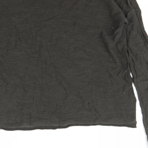 H&M Womens Green   Pullover Sweatshirt Size XS