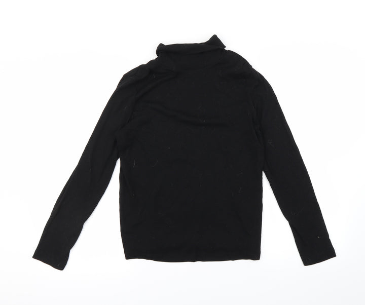 M&Co Womens Black Pullover Sweatshirt Size 14